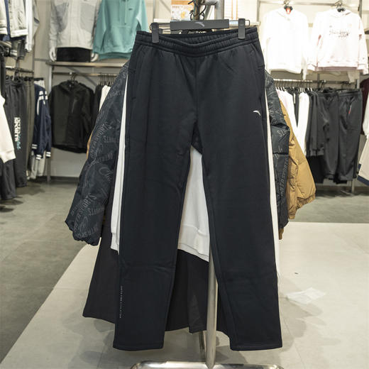 安踏运动长裤女2025冬季新款加绒保暖针织裤直筒裤卫裤162547313N 商品图1