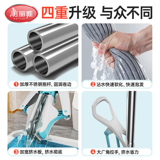 【秒杀】美丽雅优品玲珑挤水胶棉拖把 商品图4