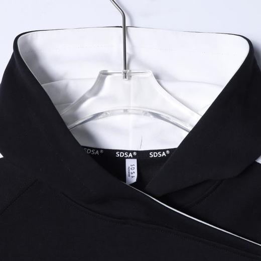 WY1434SDSA男士秋冬新款痞帅男装韩版植绒撞色连帽卫衣百搭时尚套头上衣 商品图2