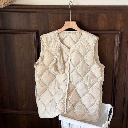 U家新款90白鸭绒轻薄羽绒马甲 288款 商品图6