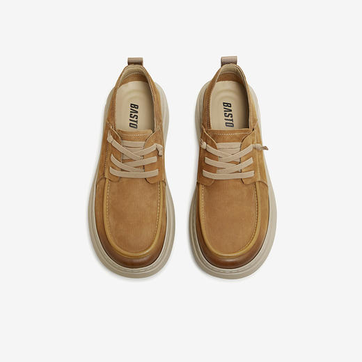 【云粉节】BF楼百思图2026春季新款商务通勤男休闲皮鞋WDV01AM6 吊牌价999.现价500 商品图1