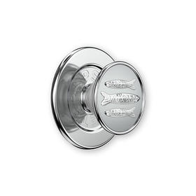 【海岸一日】沙丁银鱼 MAGSAFE磁吸 Round圆啪嗒系列 银色 动物 镜面