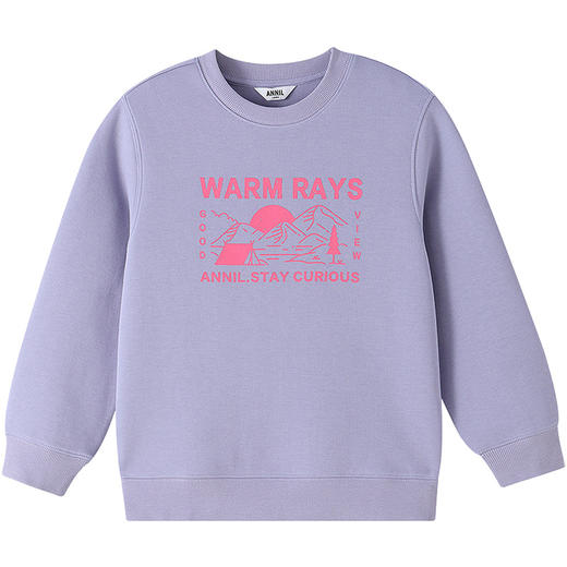 男女童圆领长袖卫衣春季新款安奈儿童装EM611571 商品图6