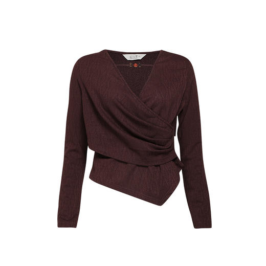 紫汀褶韵民族风修身上衣 | 现货加急发 商品图6