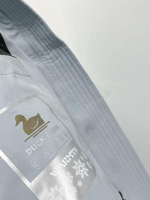 大牌剪标！做工精致！247g【羽绒服】绒子含量90%  中长工装风连帽可拆卸高克重保暖内里背带羽绒服-喜出 商品图5