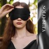 Solo seta桑蚕丝眼罩遮光透气男女士睡眠可调节男女伴手礼纯色 商品缩略图0