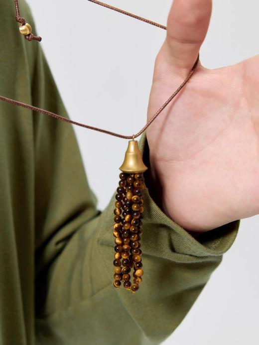 Simple Project/A25274/“吊钟”串珠流苏项链 商品图3