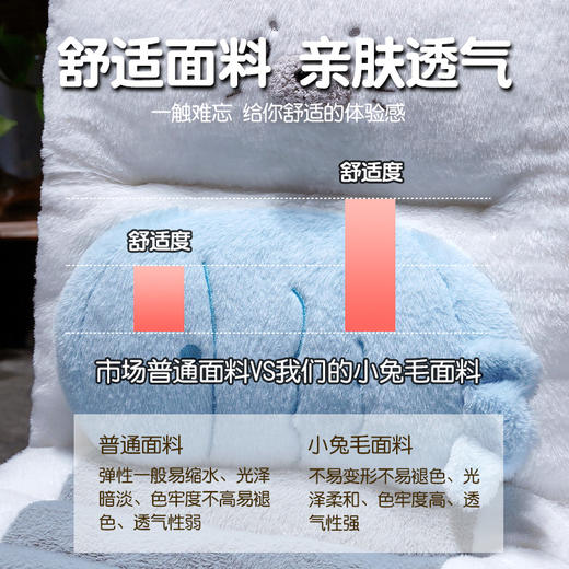 自然醒萌萌海豹护腰连体坐垫QYL 商品图5