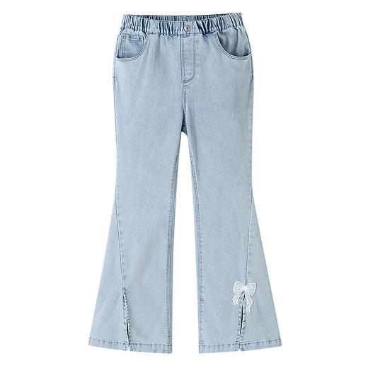 女童全腰牛仔单裤春季新款安奈儿童装EG616553 商品图6