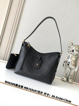秋冬特惠💰1490 渠道级LV【全钢五金 MB163c01变码芯片】te级LV 全套包装 M46288黑 本款CarryAll 小号手袋
