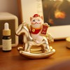 【创意马上发财·招财猫】小摆件高级感客厅门口玄关装饰办公室工位乔迁入户礼品 商品缩略图2