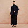 QH962斯尔丽2025新款圆领老钱风松弛感简约宽松保暖显高显瘦大衣 商品缩略图7