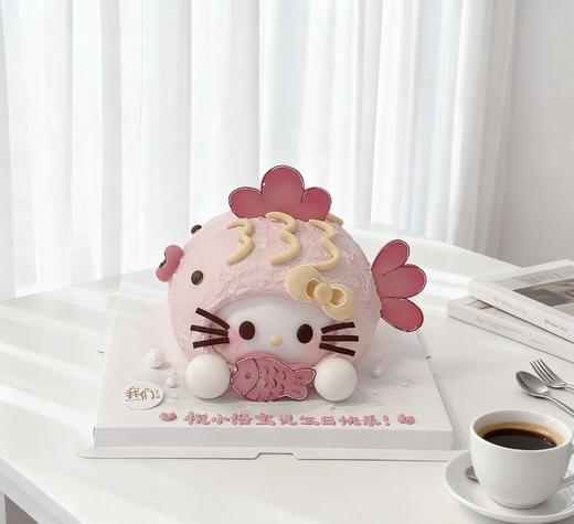 hellokitty小鱼儿双鱼座合体版卡通蛋糕-低糖处理无添加 商品图3