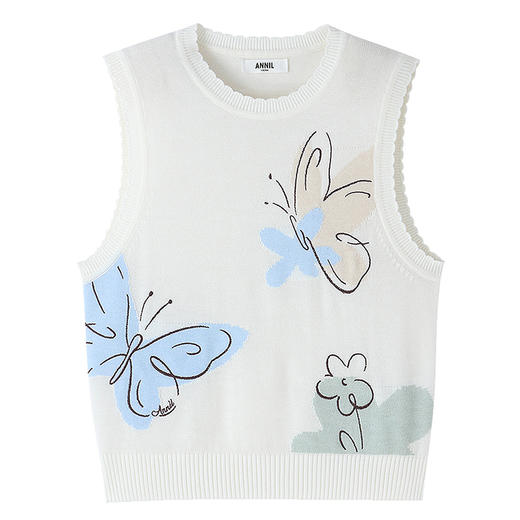 女童针织背心春季新款安奈儿童装EG612574 商品图5