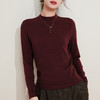 丁摩 打底衫女半高领黑色内搭高级感秋冬针织大码女装绵羊毛上衣5ZF-M948 商品缩略图3