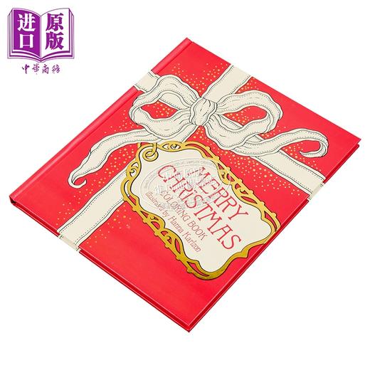 【中商原版】圣诞快乐涂色书 精装 插画 礼品书 Merry Christmas Coloring Book 英文原版 Hanna Karlzon 商品图1
