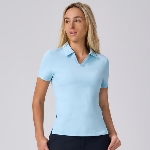 IYOGA职场通勤｜商务男女 Polo 简约大气 情侣同事可搭T075 商品图3