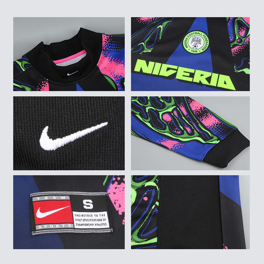 小李子NIKE耐克尼日利亚队守门员宽松长袖球衣成人男IO0782-010 商品图3