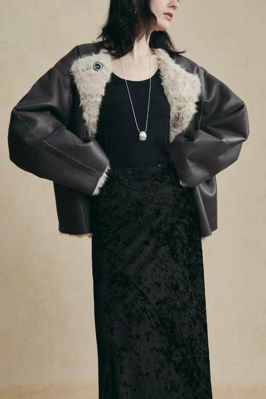两面穿环保皮草外套 商品图4