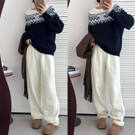 Beau Muse小暖炉加绒加厚阔腿卫裤 I 高含棉量 亲肤保暖 百搭显瘦 7色可选【爆单3-5天发货】 商品图2