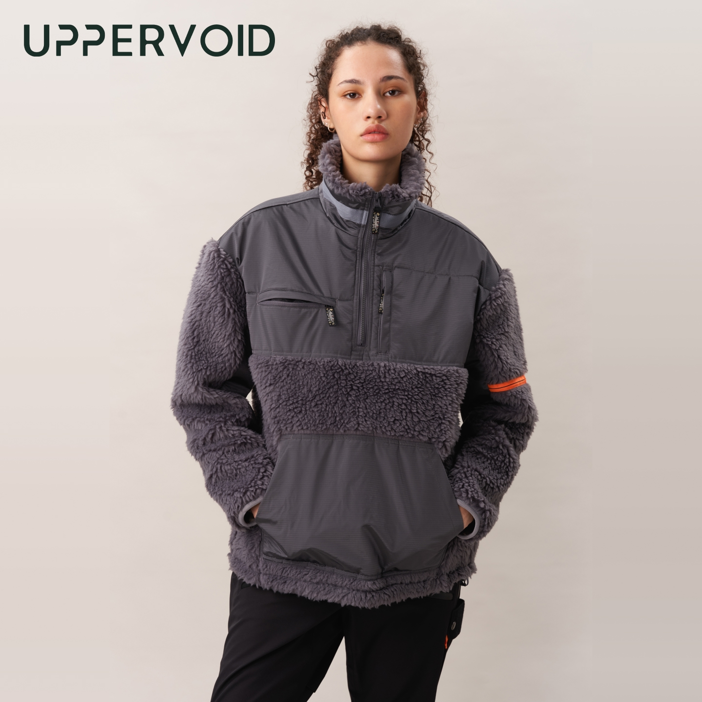 BEAR CREEK半开抓绒服仿羊羔绒保暖外套PRIMALOFTUPPERVOID二普纬度