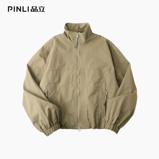 PINLI品立2025秋季新款男立领宽松夹克潮牌工装百搭休闲茄克外套GD253104005 商品图4