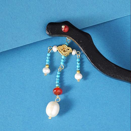 翠羽明珠串珠发簪 商品图2