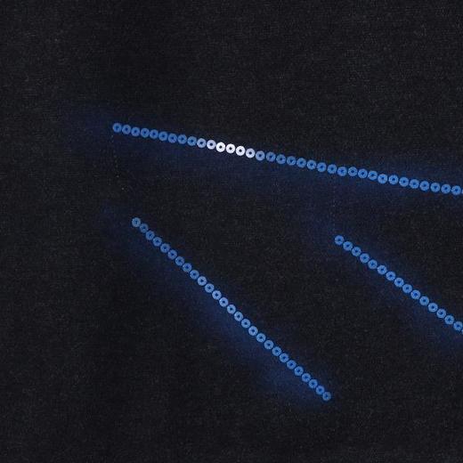 52025SDSA男士秋冬新款痞帅男装韩版晕染撞色亮片圆领卫衣时尚宽松上衣 商品图3