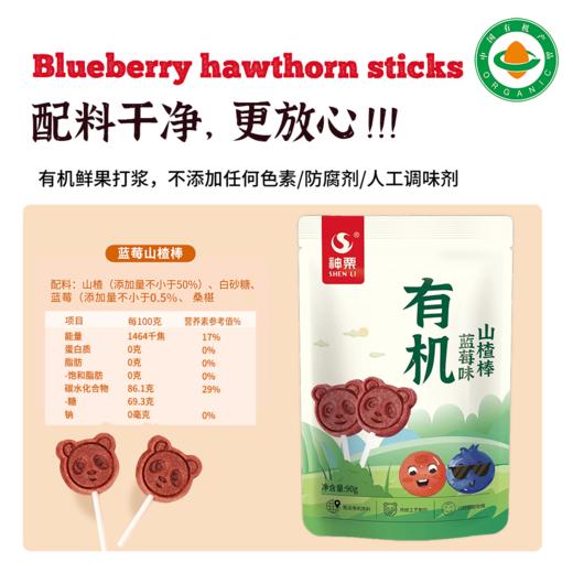 有机蓝莓山楂棒90g/袋|儿童零食棒棒糖水果条配料干净娃娃小吃 商品图4