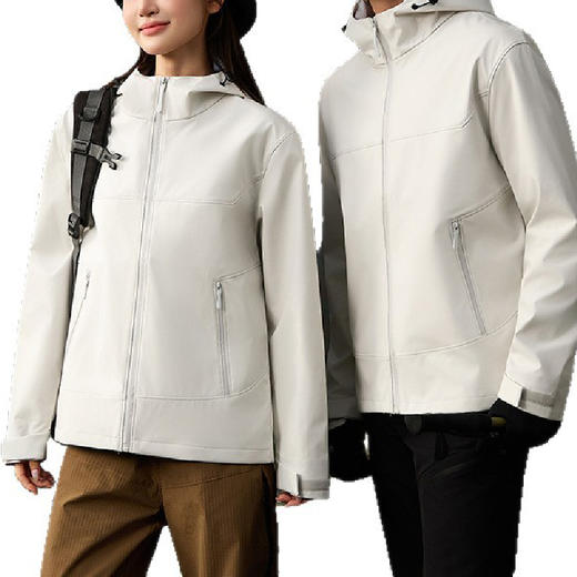 跃牌【跃LEAP-ACTIVE】秋冬户外加绒软壳冲锋衣男女锁温保暖防水防风连帽登山冲锋衣L9 商品图4