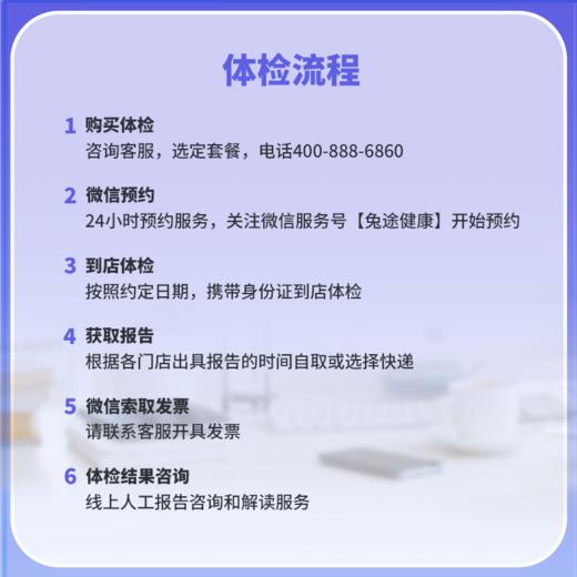 [多店通用] 职场新人体检周末可用当天约当天检 A套餐 商品图3