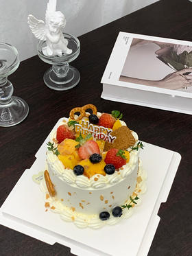 森系简约水果蛋糕