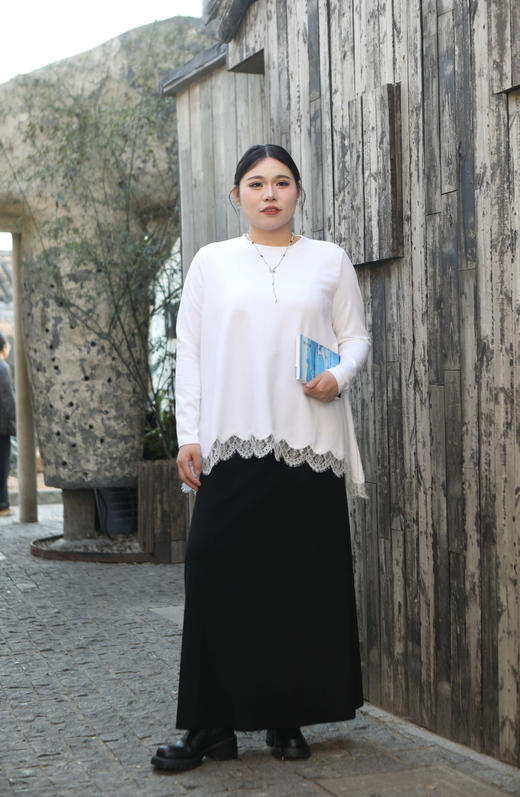 一周发货【薄绒长款半裙】「懒人凹造型」黑色及踝半身长裙｜胸以下全是腿，小个子高妹都能穿的万能裙，可以穿冬春秋3个季节，韩国出口款，成分：聚酯纤维92%   氨纶8%，💞小个子姐妹可备注裁剪 商品图6