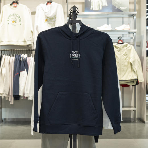 安踏卫衣男2025秋季新款宽松连帽宽松百搭针织运动上衣152538701 商品图0