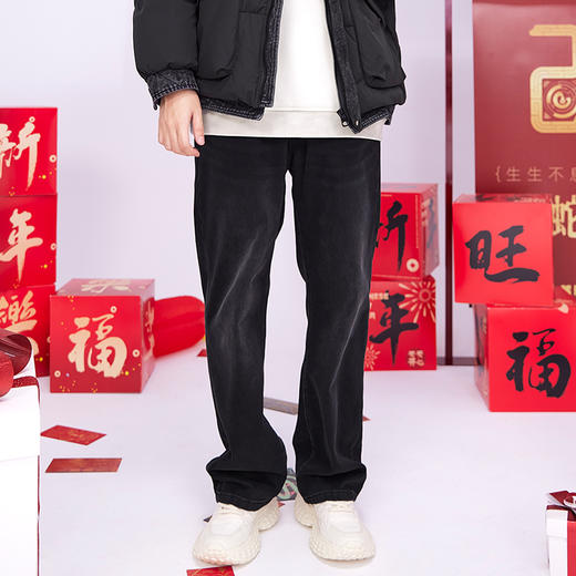 【新品上新】HX 秋冬季水洗直筒牛仔长裤C201440029101 商品图0