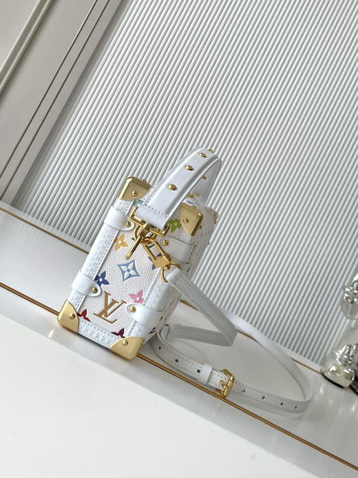 秋冬特惠💰1520 渠道级LV【全钢五金 MB163c01变码芯片】te级LV 全套包装 M14046白三彩 本款 Side Trunk 中号手袋 商品图1