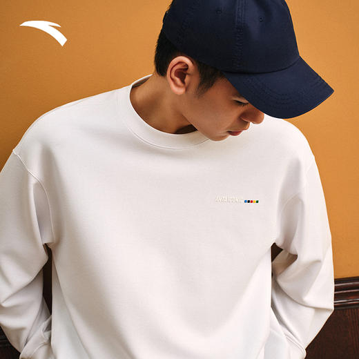 安踏套头卫衣男新款宽松长袖休闲上衣运动服152538706 商品图1