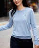 拉夫家羊毛羊绒混纺基础款圆领套头衫 商品缩略图1