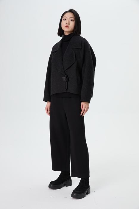 水淼2025冬新款休闲气质百搭双面呢1745 商品图0