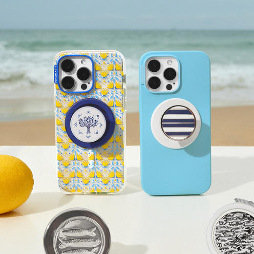 【海岸一日】橄榄树之砖 MAGSAFE磁吸 Round圆啪嗒系列 蓝色 植物花卉 商品图1