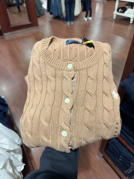 到手价1499元 Ralph Lauren拉夫劳伦女士开衫麻花毛衣 100%棉  美国代购，无中文标签，介意慎拍 商品图8