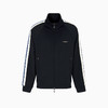EMPORIO ARMANI 阿玛尼 男士饰有撞色条纹 ASV 全拉链运动卫衣 黑色 EM002872 AF13488 UB118 商品缩略图0