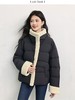 肌理感【羽绒服】绒子含量90% 韩系拼接皮毛短款蓬松保暖羽绒服-喜出 商品缩略图3