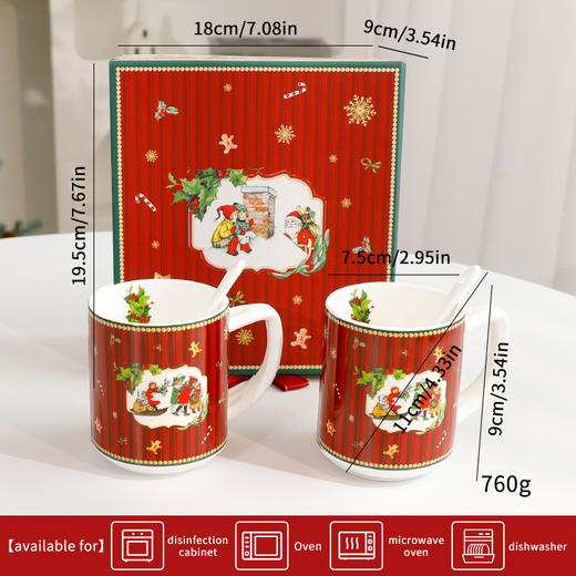 跨境热卖圣诞节高档简约轻奢圣诞陶瓷餐具碗盘蝶套装礼批发 商品图7