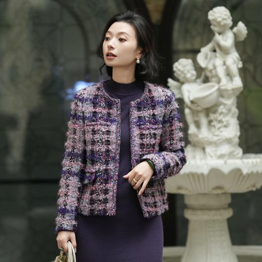 西子/【蒙娜丽莎】进口SCOP羊毛混纺粗花呢小香风外套/WTTJ0729 商品图1