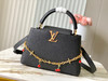 秋冬特惠💰1850 渠道级LV 新品 te级LV 动态芯片 M13714/M48865黑拼樱桃链条 本款Capucines手袋 商品缩略图0