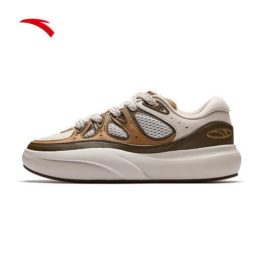 安踏龟背竹男板鞋厚底增高面包鞋潮流运动鞋112548074 商品图3