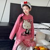 【女童半边绒睡衣套装冬季】2026款中大童休闲保暖可外穿软绵绵家居服 商品缩略图3