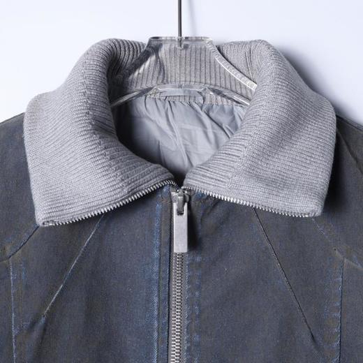 SDSA男士秋冬新款痞帅男装简约复古可拆卸牛仔羽绒服外套扎染百搭 商品图1