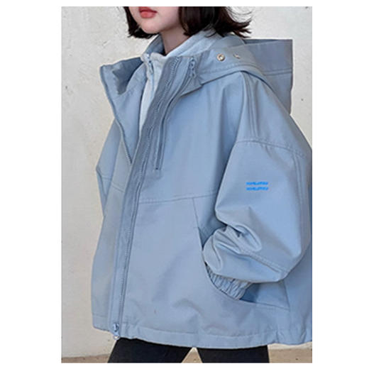 裁缝学苑TH14童装冲锋衣纸样儿童抓绒内胆软壳连帽上衣样板图纸 商品图5